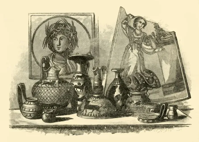 Framed Print : Specimens of Carthaginian Art, 1890. Creator: Unknown Framed Print : Specimens of Carthaginian Art, 1890. Creator: Unknown