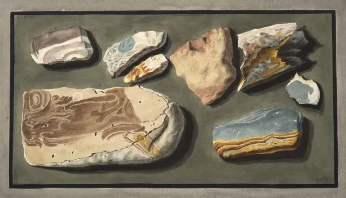 Framed Print : Specimens of a curious volcanic matter taken from a hollow road leading from Pisciarelli Framed Print : Specimens of a curious volcanic matter taken from a hollow road leading from Pisciarelli