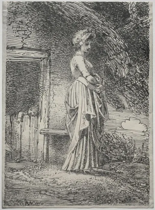 Framed Print : Specimens of Polyautgraphy: The Lost Apple, 1803. Creator: Thomas Stothard (British, 1755-1834) Framed Print : Specimens of Polyautgraphy: The Lost Apple, 1803. Creator: Thomas Stothard (British, 1755-1834)