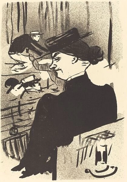 A Spectator (Une spectatrice), 1893. Creator: Henri de Toulouse-Lautrec