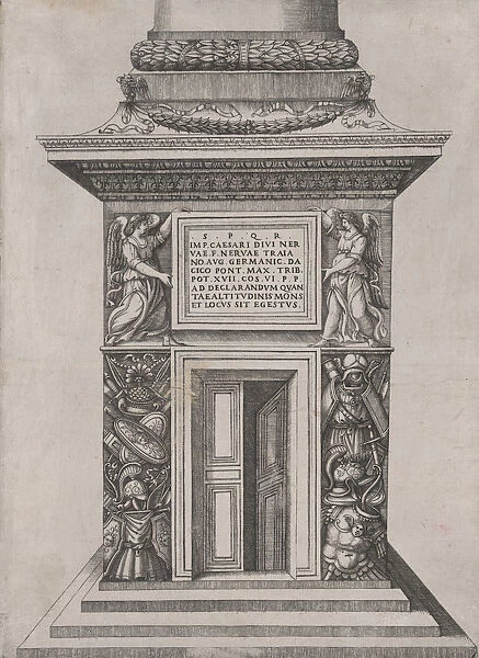 Speculum Romanae Magnificentiae: The Pediment Base of Trajans Column, 16th century