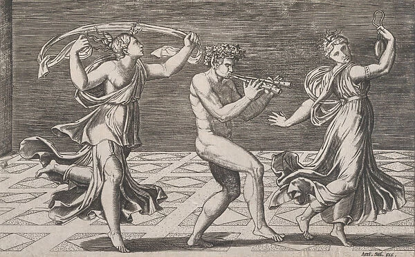 Speculum Romanae Magnificentiae: Dance of Fauns and Bacchants, early 16th ce