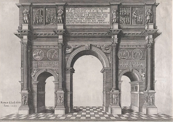 Speculum Romanae Magnificentiae: Arch of Constantine, 1583. 1583. Creator: Anon