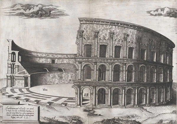 Speculum Romanae Magnificentiae: Amphitheatrum Castrense, 1560. 1560. Creator: Anon