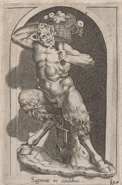 Speculum Romanae Magnificentiae: Satyr (Satyrus in caedibus), 16th century. 16th century