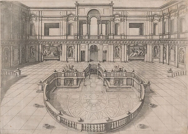 Speculum Romanae Magnificentiae: Great Hall within the Villa of Pope Julius, 16th