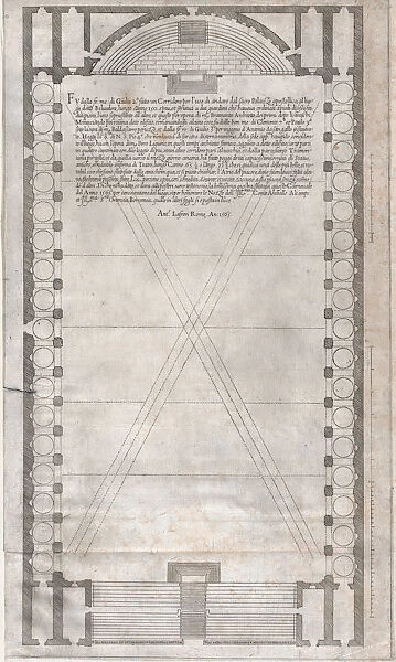 Speculum Romanae Magnificentiae: Plan of the Vatican Teatro
