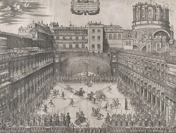 Speculum Romanae Magnificentiae: Vatican Tournament, 1565. 1565. Creator: Master HCB
