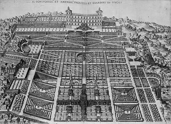 Speculum Romanae Magnificentiae: Tivoli Palace and Gardens, 1573. 1573