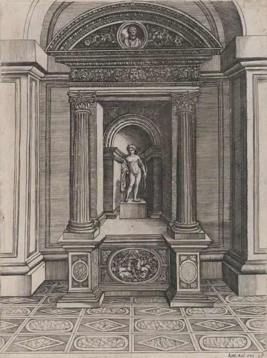 Framed Print : Speculum Romanae Magnificentiae: The Altar of Eros, ca. 1514-36. ca. 1514-36 Framed Print : Speculum Romanae Magnificentiae: The Altar of Eros, ca. 1514-36. ca. 1514-36