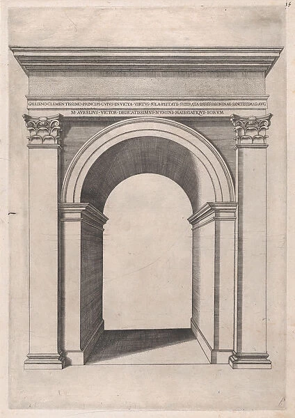 Speculum Romanae Magnificentiae: Arch of Gallienus, 16th century. 16th century
