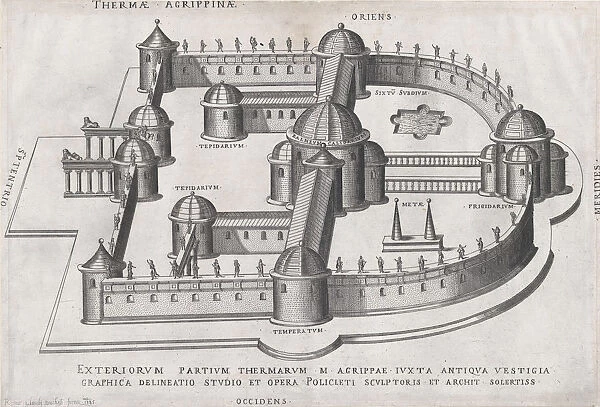 Speculum Romanae Magnificentiae: Baths of Agrippa, 1585. 1585. Creator: Anon