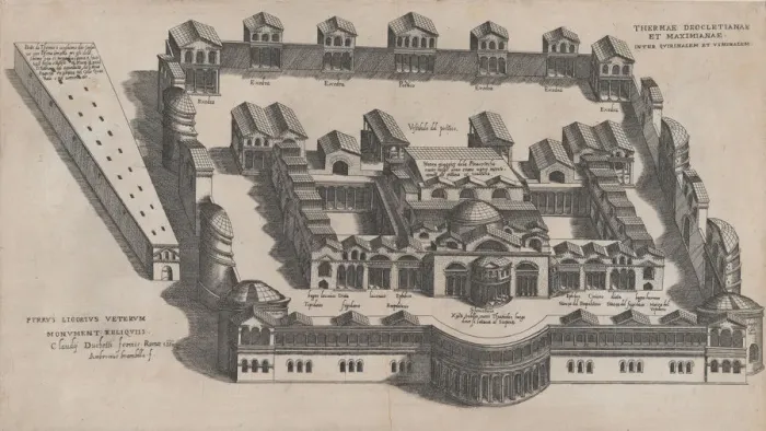Framed Print : Speculum Romanae Magnificentiae: The Baths of Diocletian, 1582. 1582 Framed Print : Speculum Romanae Magnificentiae: The Baths of Diocletian, 1582. 1582