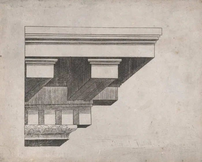 Framed Print : Speculum Romanae Magnificentiae: Cornice, 16th century. 16th century. Creator: Anon Framed Print : Speculum Romanae Magnificentiae: Cornice, 16th century. 16th century. Creator: Anon