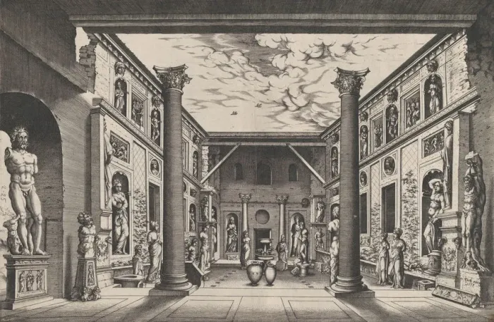 Framed Print : Speculum Romanae Magnificentiae: Della Valle Museum, 16th century. 16th century Framed Print : Speculum Romanae Magnificentiae: Della Valle Museum, 16th century. 16th century
