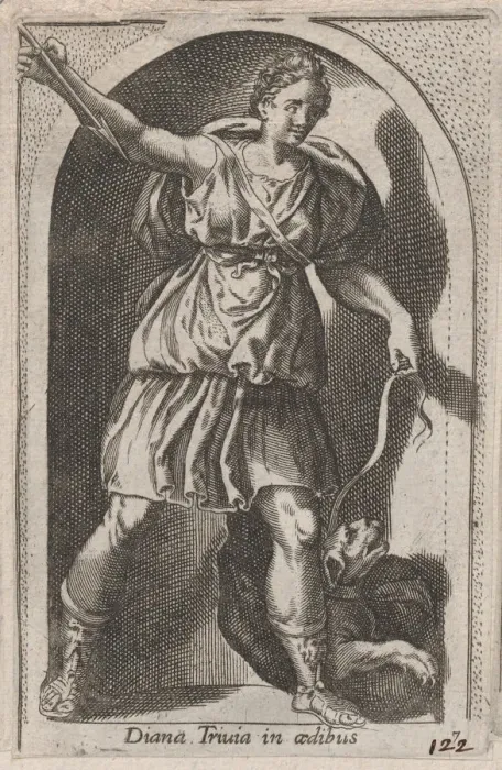 Framed Print : Speculum Romanae Magnificentiae: Diana (Diana Triuia in aedibus), 16th century Framed Print : Speculum Romanae Magnificentiae: Diana (Diana Triuia in aedibus), 16th century