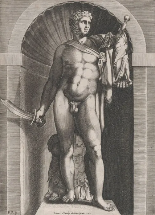 Framed Print : Speculum Romanae Magnificentiae: Diomedes with the Palladium in his left hand, 1582 Framed Print : Speculum Romanae Magnificentiae: Diomedes with the Palladium in his left hand, 1582