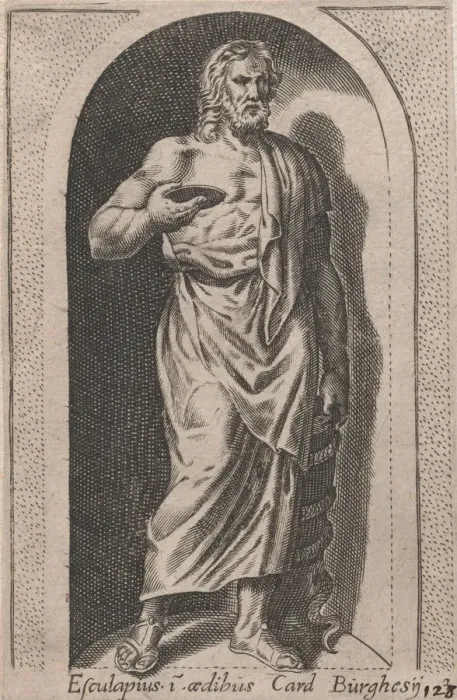 Framed Print : Speculum Romanae Magnificentiae: Esculapius (Esculapius in aedibus Card. Burghesij Framed Print : Speculum Romanae Magnificentiae: Esculapius (Esculapius in aedibus Card. Burghesij