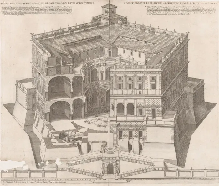 Framed Print : Speculum Romanae Magnificentiae: Farnese Palace, 16th century. 16th century Framed Print : Speculum Romanae Magnificentiae: Farnese Palace, 16th century. 16th century
