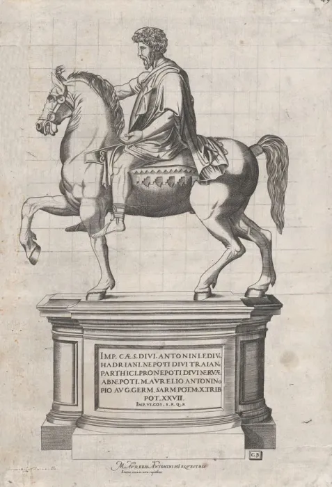Framed Print : Speculum Romanae Magnificentiae: Marcus Aurelius, 16th century. 16th century Framed Print : Speculum Romanae Magnificentiae: Marcus Aurelius, 16th century. 16th century