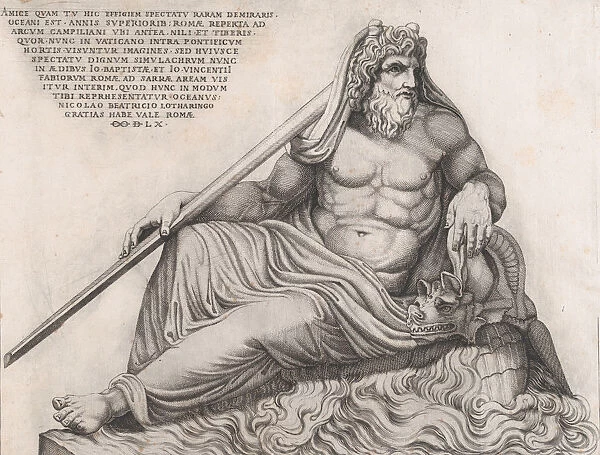 Speculum Romanae Magnificentiae: The Ocean God, 1560. 1560. Creator: Nicolas Beatrizet