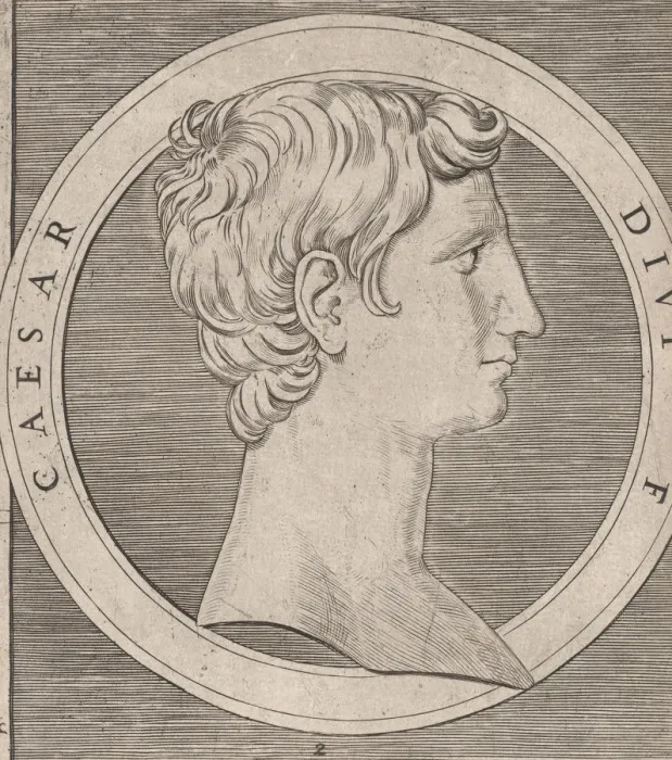 Framed Print : Speculum Romanae Magnificentiae: Octavian (Augustus), from The Twelve Caesars, ca... ca Framed Print : Speculum Romanae Magnificentiae: Octavian (Augustus), from The Twelve Caesars, ca... ca