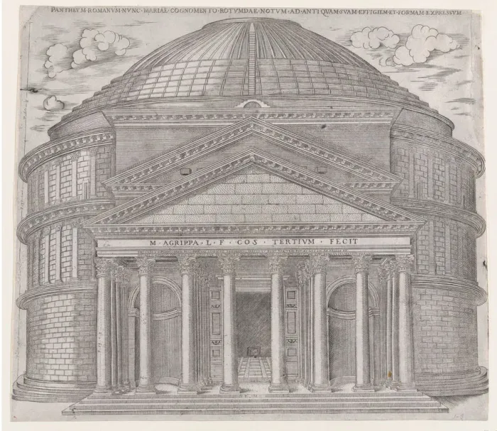 Framed Print : Speculum Romanae Magnificentiae: The Pantheon, 16th century. 16th century. Creator: Anon Framed Print : Speculum Romanae Magnificentiae: The Pantheon, 16th century. 16th century. Creator: Anon