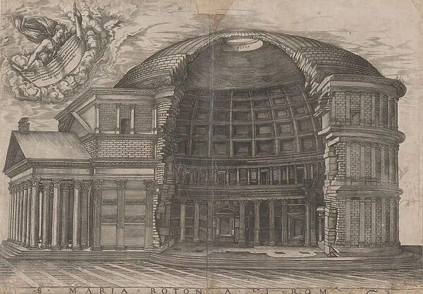 Speculum Romanae Magnificentiae: The Pantheon, 16th century. 16th century. Creator: Anon