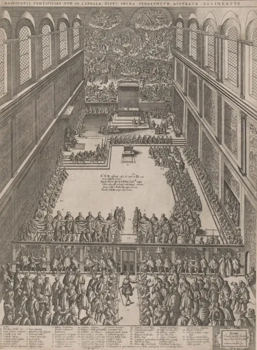 Framed Print : Speculum Romanae Magnificentiae: A Papal Gathering in the Sistine Chapel Framed Print : Speculum Romanae Magnificentiae: A Papal Gathering in the Sistine Chapel