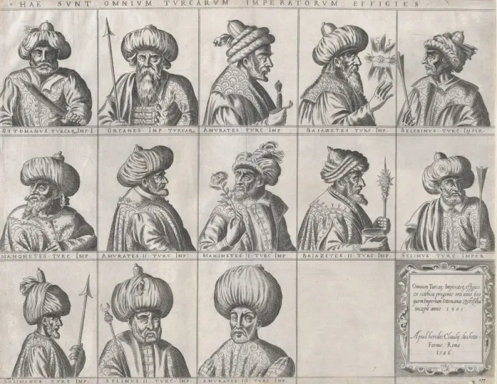 Framed Print : Speculum Romanae Magnificentiae: Portraits of Turkish Sultans, late 16th century Framed Print : Speculum Romanae Magnificentiae: Portraits of Turkish Sultans, late 16th century