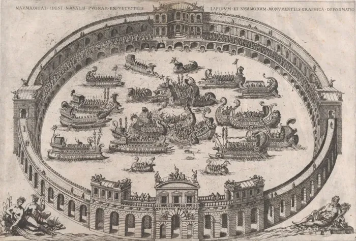 Framed Print : Speculum Romanae Magnificentiae: Roman Naval Battle, 16th century. 16th century Framed Print : Speculum Romanae Magnificentiae: Roman Naval Battle, 16th century. 16th century