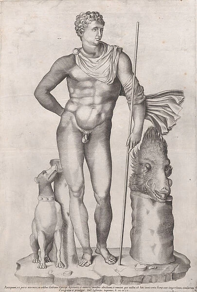 Speculum Romanae Magnificentiae: Statue of Meleager, 1555. 1555. Creator: Anon