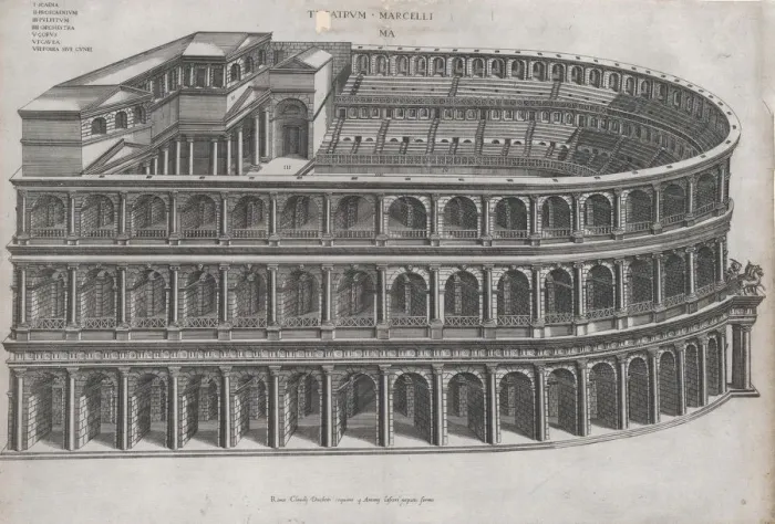 Framed Print : Speculum Romanae Magnificentiae: Theater of Marcellus, 16th century. 16th century Framed Print : Speculum Romanae Magnificentiae: Theater of Marcellus, 16th century. 16th century