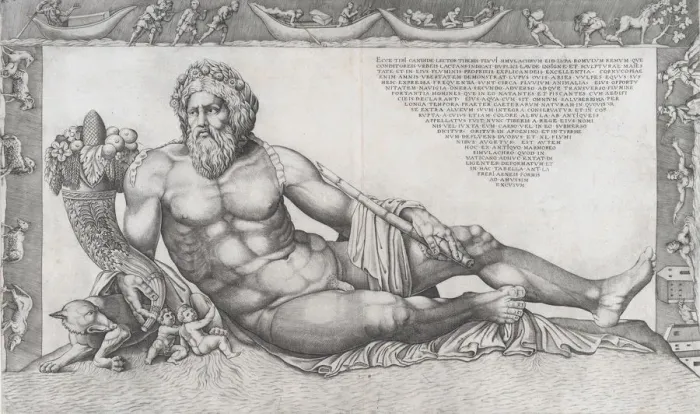 Framed Print : Speculum Romanae Magnificentiae: The Tiber, mid-16th century. mid-16th century Framed Print : Speculum Romanae Magnificentiae: The Tiber, mid-16th century. mid-16th century