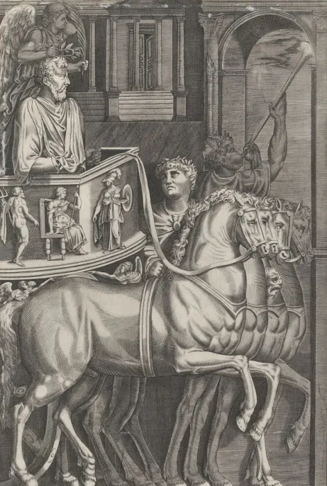 Framed Print : Speculum Romanae Magnificentiae: Triumph of Marcus Aurelius, 1583. 1583. Creator: Anon Framed Print : Speculum Romanae Magnificentiae: Triumph of Marcus Aurelius, 1583. 1583. Creator: Anon