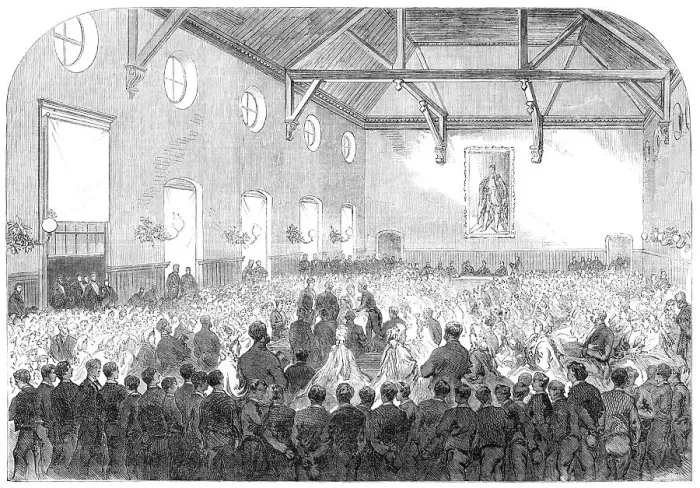 Framed Print : Speech Day at Wellington College, 1865. Creator: Unknown Framed Print : Speech Day at Wellington College, 1865. Creator: Unknown