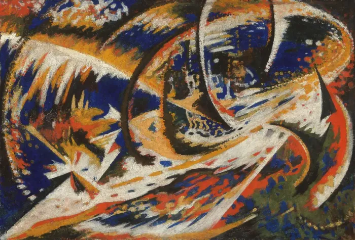 Framed Print : Speed, 1914. Creator: Jules Schmalzigaug Framed Print : Speed, 1914. Creator: Jules Schmalzigaug