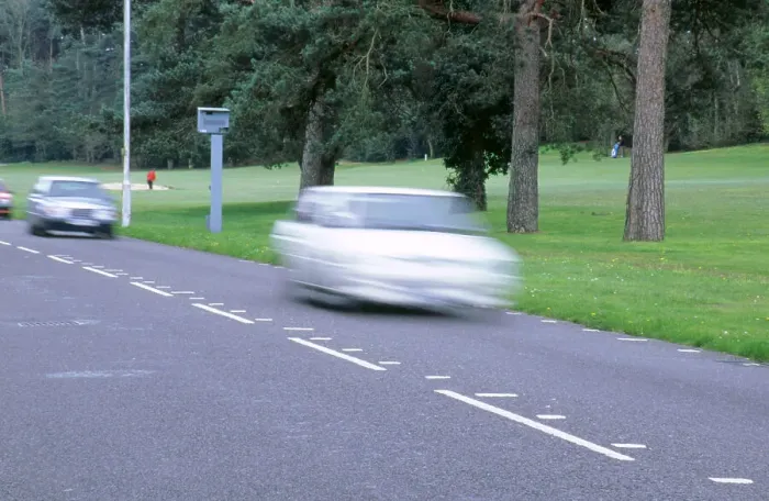 Framed Print : Speed Camera and road markings Framed Print : Speed Camera and road markings