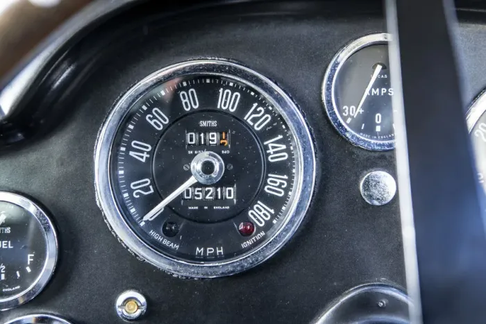 Framed Print : Speedometer of a 1961 Aston Martin DB4 GT SWB lightweight. Creator: Unknown Framed Print : Speedometer of a 1961 Aston Martin DB4 GT SWB lightweight. Creator: Unknown