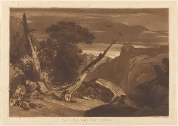 Framed Print : From Spensers Fairy Queen, published 1811. Creator: JMW Turner Framed Print : From Spensers Fairy Queen, published 1811. Creator: JMW Turner
