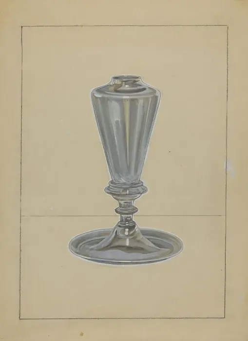 Framed Print : Sperm Oil Lamp, 1935 / 1942. Creator: John Dana Framed Print : Sperm Oil Lamp, 1935 / 1942. Creator: John Dana