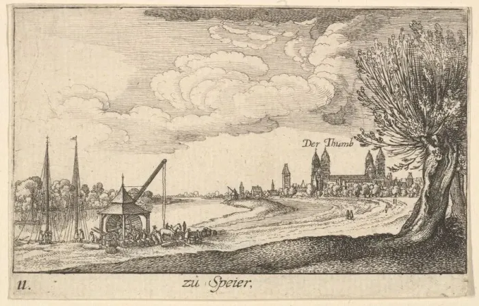 Framed Print : Speyer, 1635. Creator: Wenceslaus Hollar Framed Print : Speyer, 1635. Creator: Wenceslaus Hollar