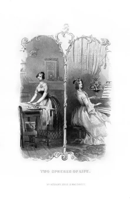 Framed Print : Two Spheres of Life, 1872. Artist: C Burt Framed Print : Two Spheres of Life, 1872. Artist: C Burt
