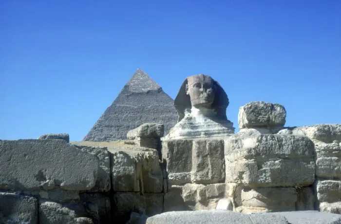 Framed Print : The Sphinx and Pyramid of Khafre (Chephren), Giza, Egypt, 4th Dynasty, 26th century BC Framed Print : The Sphinx and Pyramid of Khafre (Chephren), Giza, Egypt, 4th Dynasty, 26th century BC