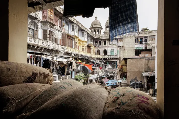 Framed Print : Spice Market, Old Delhi, India, 2023. Creator: Peter Thompson Framed Print : Spice Market, Old Delhi, India, 2023. Creator: Peter Thompson
