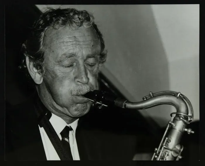 Framed Print : Spike Robinson playing the tenor saxophone at The Bell, Codicote, Hertfordshire, 11 September 1986 Framed Print : Spike Robinson playing the tenor saxophone at The Bell, Codicote, Hertfordshire, 11 September 1986