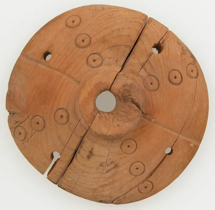 Framed Print : Spindle Whorl, Coptic, 3rd-5th century. Creator: Unknown Framed Print : Spindle Whorl, Coptic, 3rd-5th century. Creator: Unknown