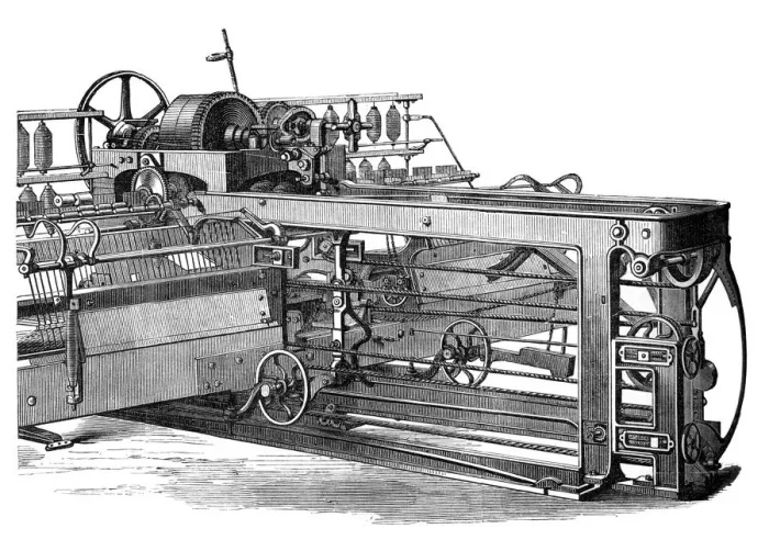 Framed Print : The spinning mule, c1880 Framed Print : The spinning mule, c1880