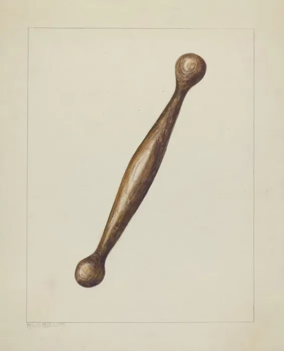 Framed Print : Spinning Stick, c. 1938. Creator: Maud M Holme Framed Print : Spinning Stick, c. 1938. Creator: Maud M Holme