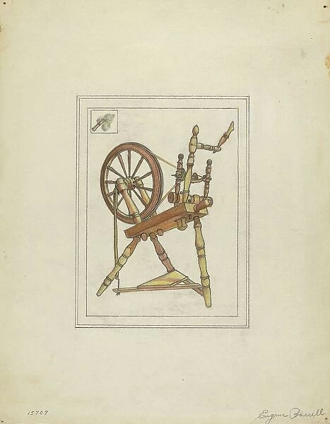 Spinning Wheel, 1935 / 1942. Creator: Eugene Barrell